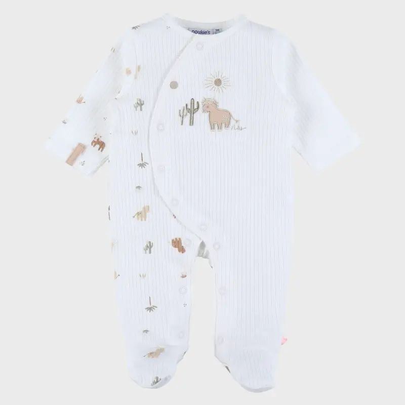 Pyjama bébé en coton structuré – Fluffy