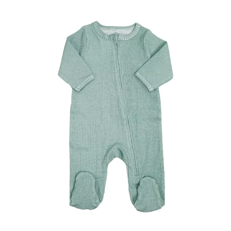 pyjama coton zippé - Sauge naissance
