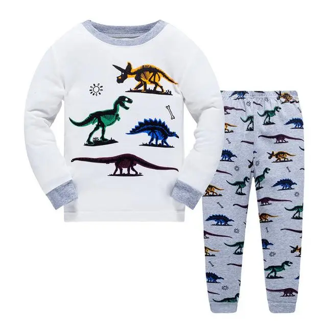 Pyjama Dinosaure <br> Blanc