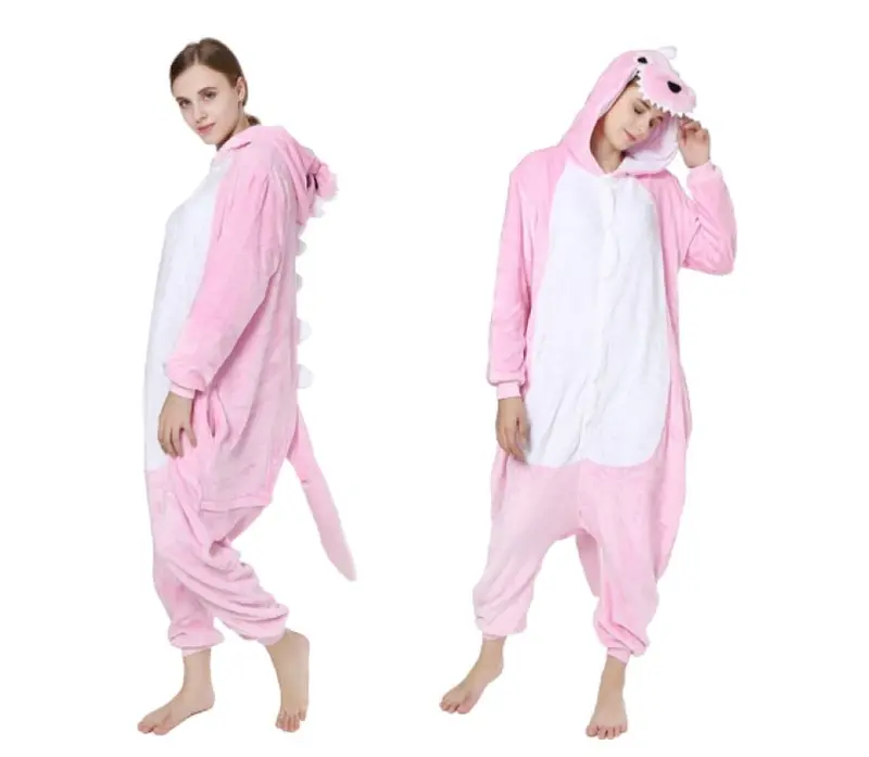 Pyjama Dinosaure <br> Combinaison Rose