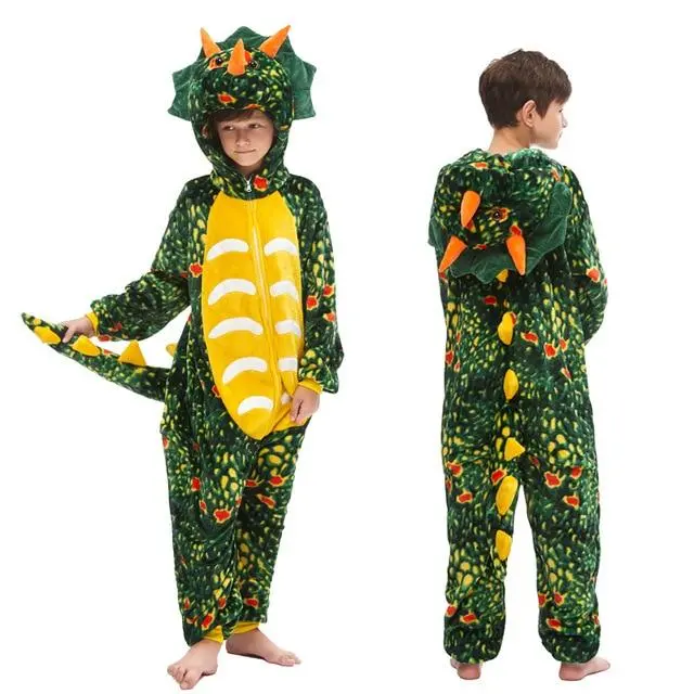 Pyjama Dinosaure <br> Combinaison Vert foncé