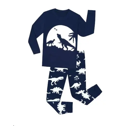 Pyjama Dinosaure <br> Enfant Bleu