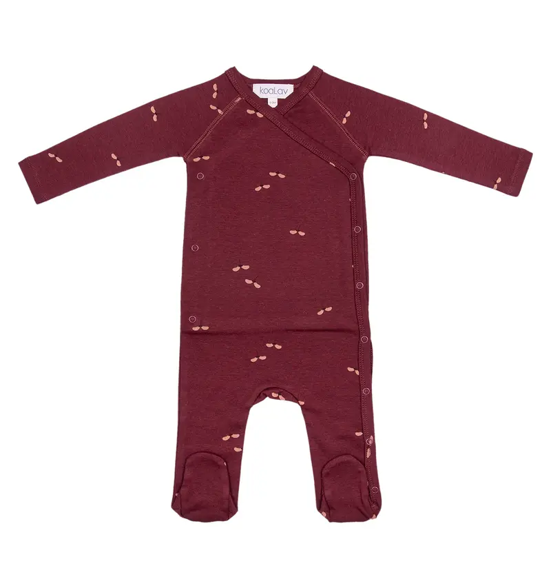 Pyjama érable grenat