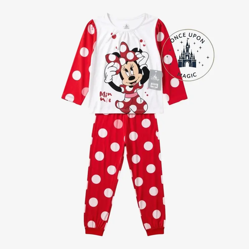 Pyjama Minnie Mouse Rouge à Pois – Enfant – Disneyland Paris