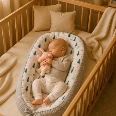 Réducteur de lit bébé - NidPortablePourBébé™ | Sapin