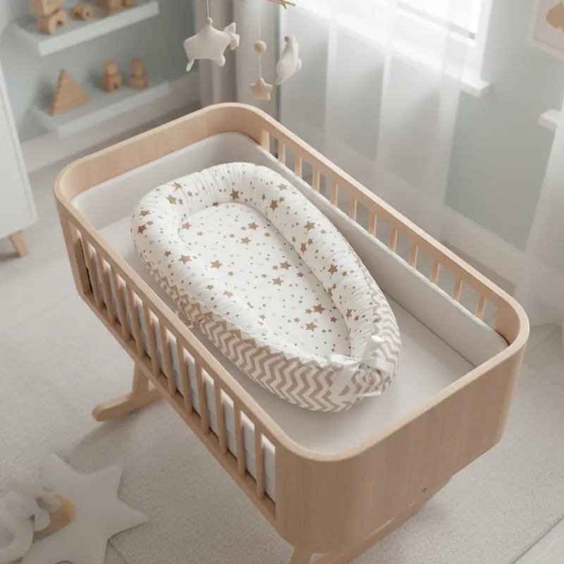 Réducteur de Lit Beige pour Bébé Nouveau-Né – ÉtoileCocon