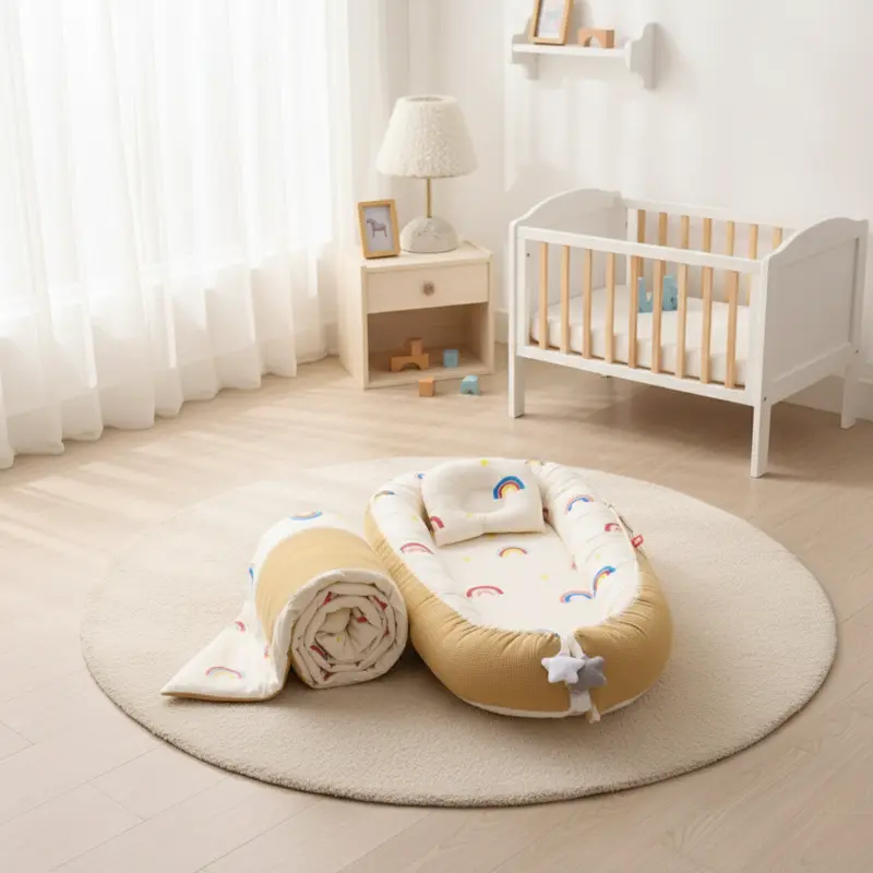 Réducteur de lit en Coton Nid d'Abeille avec Couette | CosyDreams