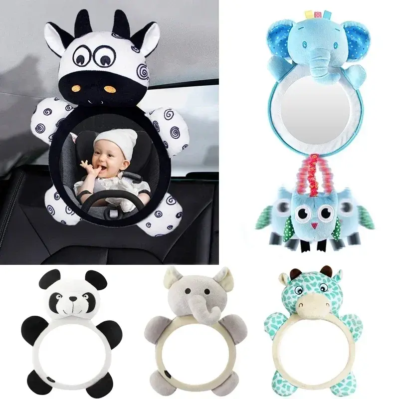 Rétroviseur bébé voiture noir et blanc - miroir de surveillance siège arrière
