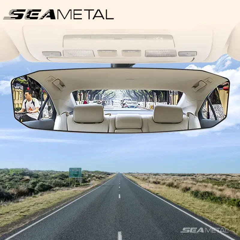 Rétroviseur voiture bébé grand angle SEAMETAL - anti-éblouissement convexe