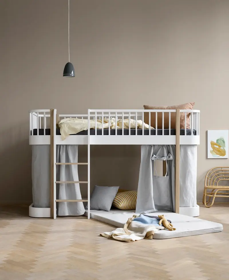Rideau Oliver Furniture, Original 128 Cm, Gris
