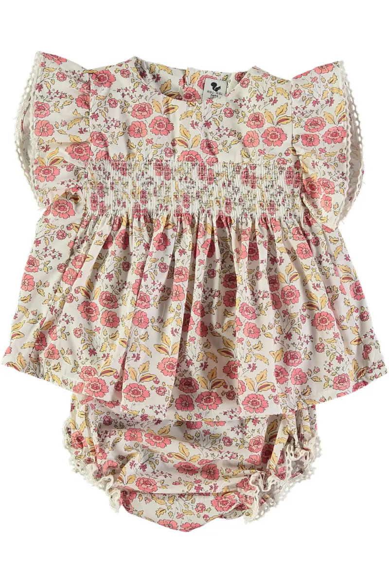 Robe bébé Primavera et son bloomer