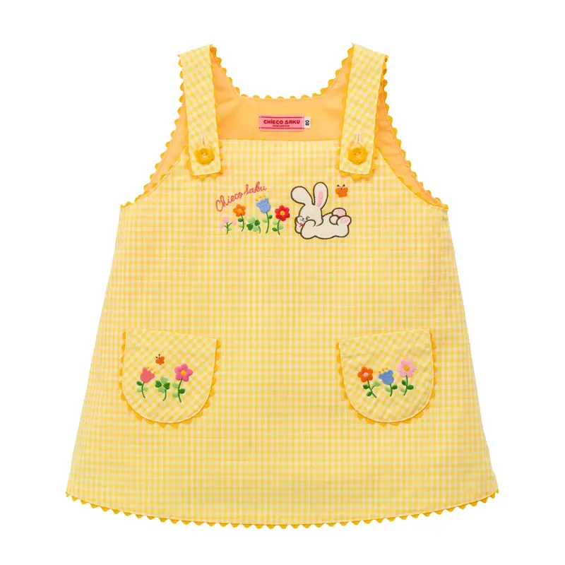 ROBE CHASUBLE À CARREAUX VICHY CHIECO SAKU