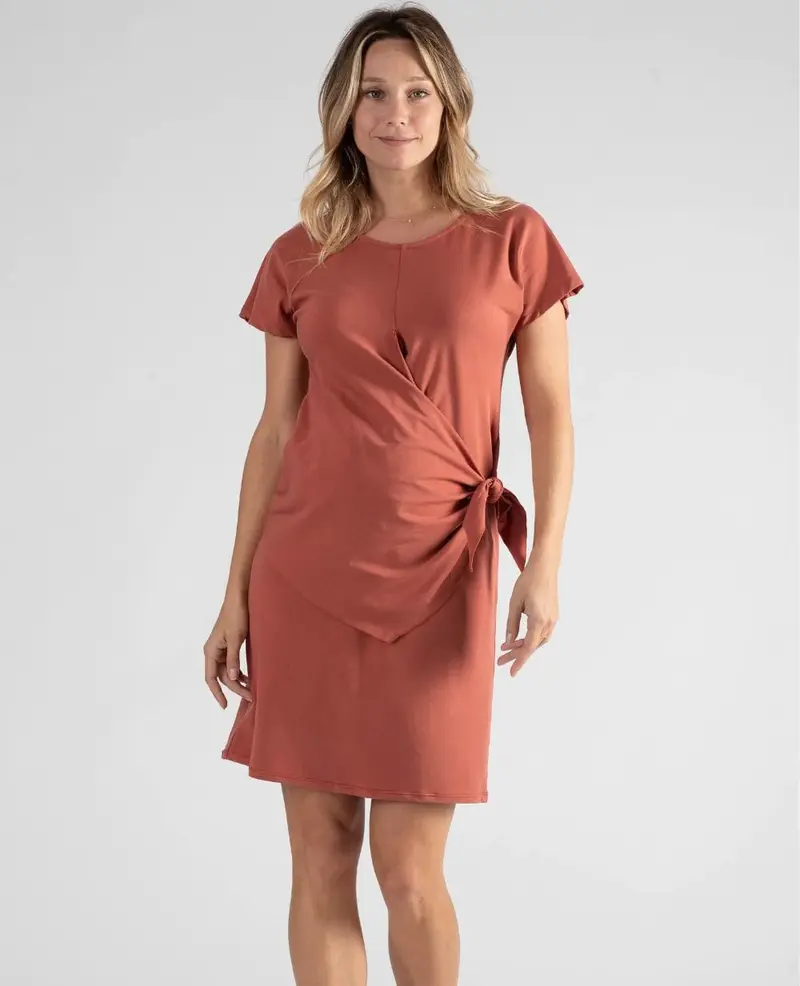 Robe courte de grossesse et d'allaitement Matelot
