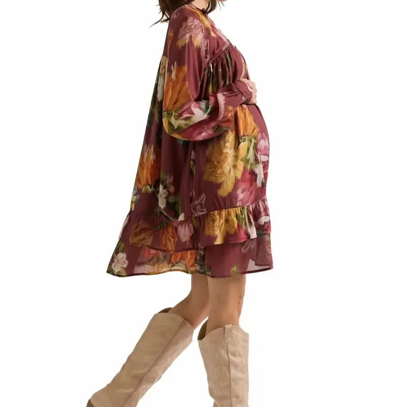 Robe de maternité multicolore Elisabeth