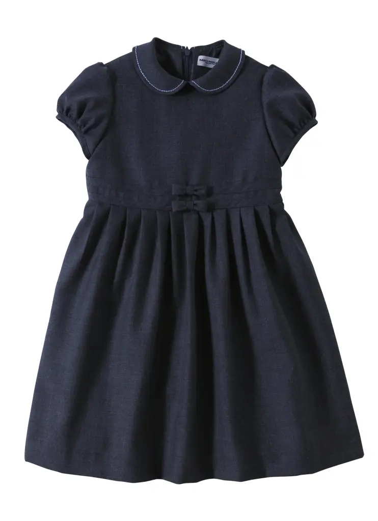ROBE GRISE CLASSIQUE FILLE MIKI HOUSE