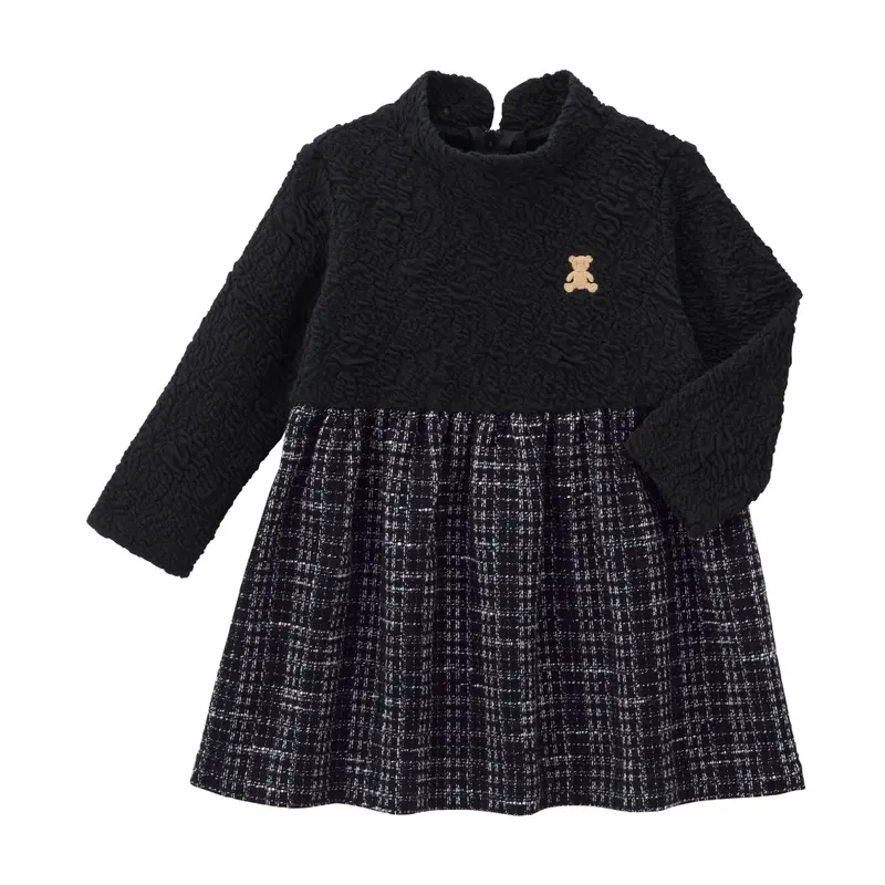 ROBE NOIRE MIKI HOUSE IMITATION TWEED