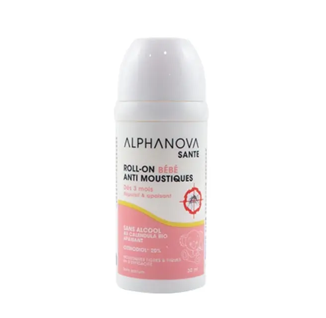Roll-on bébé anti-moustiques 20% Citriodiol Alphanova