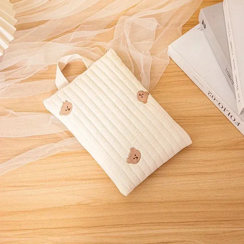 Sac à Couches Mommy Bag Coton Brodé Ourson | Mybooni