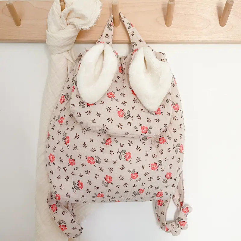 Sac à dos lapin personnalisable gaze Olympe