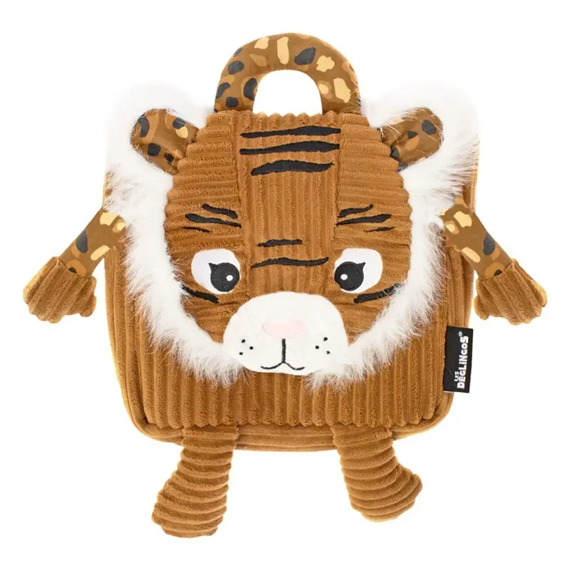 Sac à dos velours côtelé Speculos le tigre