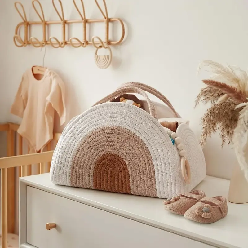 Sac à Langer Macramé Arc En ciel