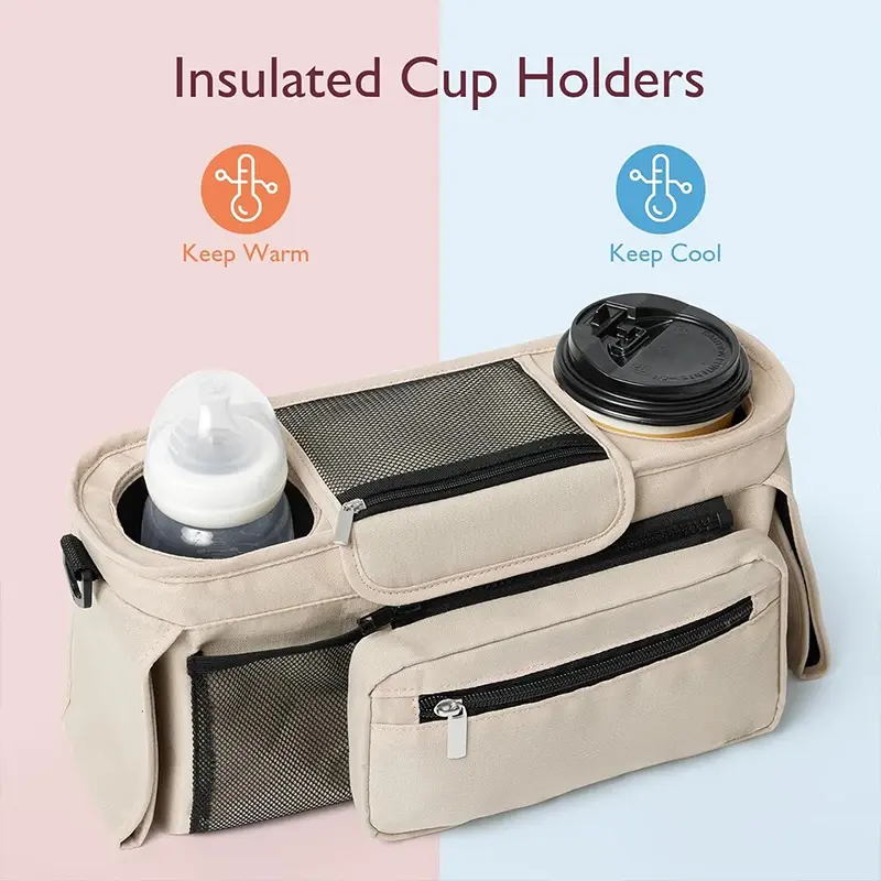 Sac de Rangement Poussette XXL - Organiseur Maman Pratique | Mybooni
