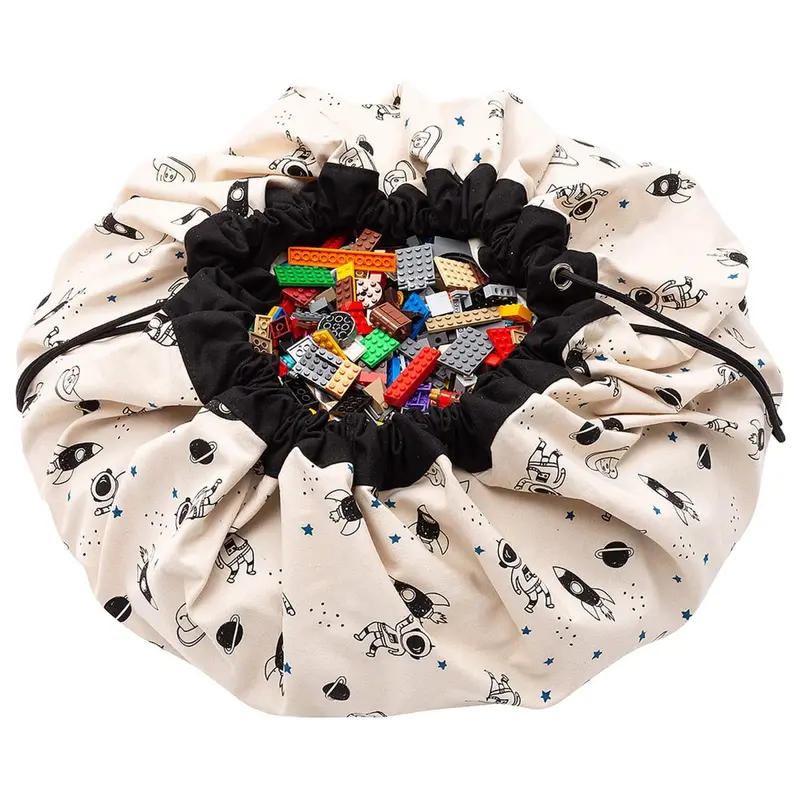 Sac de rangement tapis de jeux Dans l'espace (fluorescent) - PLAY & GO