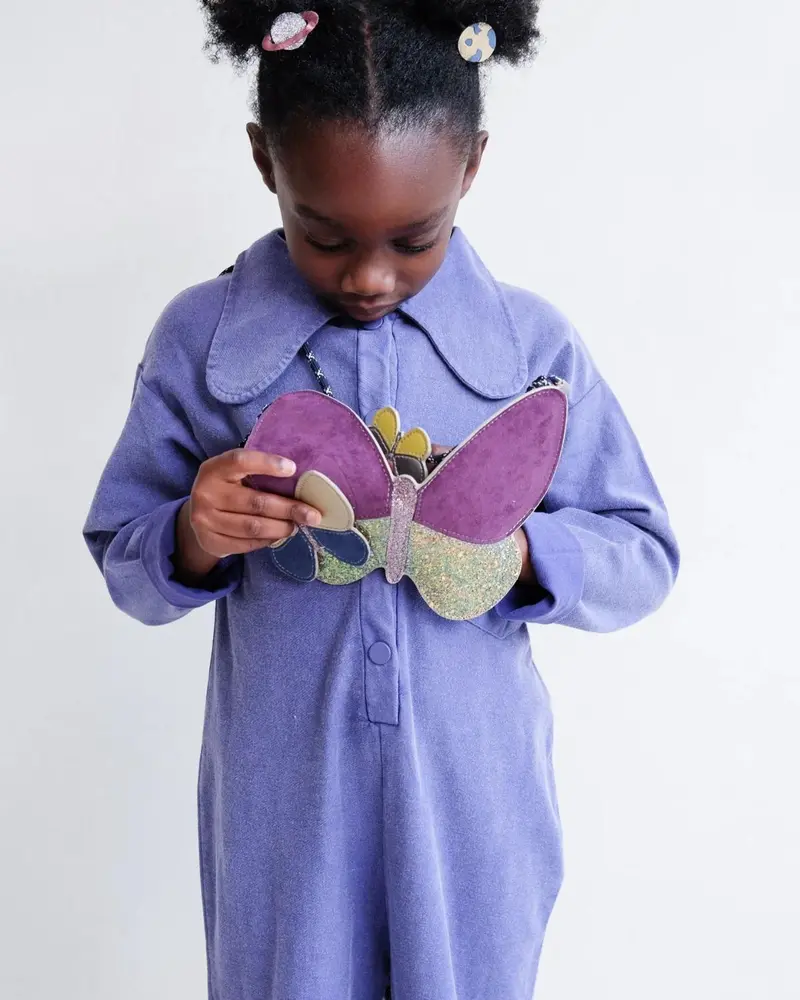 Sac papillon mauve