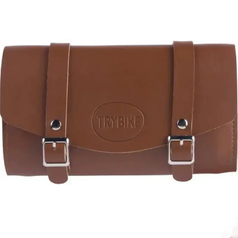 sacoche guidon simili cuir - TRYBIKE