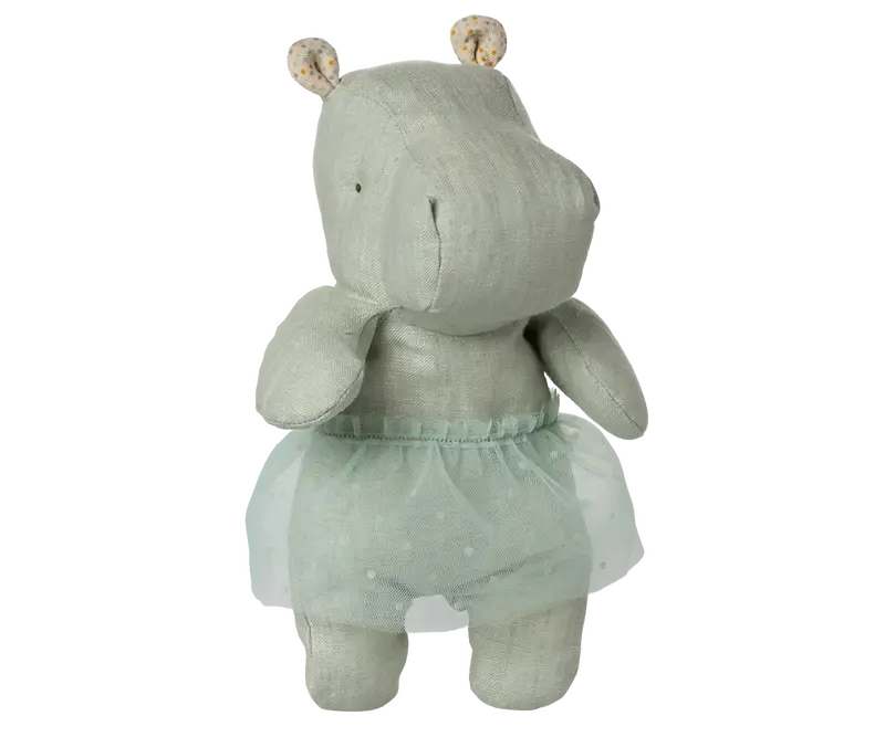 Safari friends Hippo avec jupe Small Soft menthe - MAILEG
