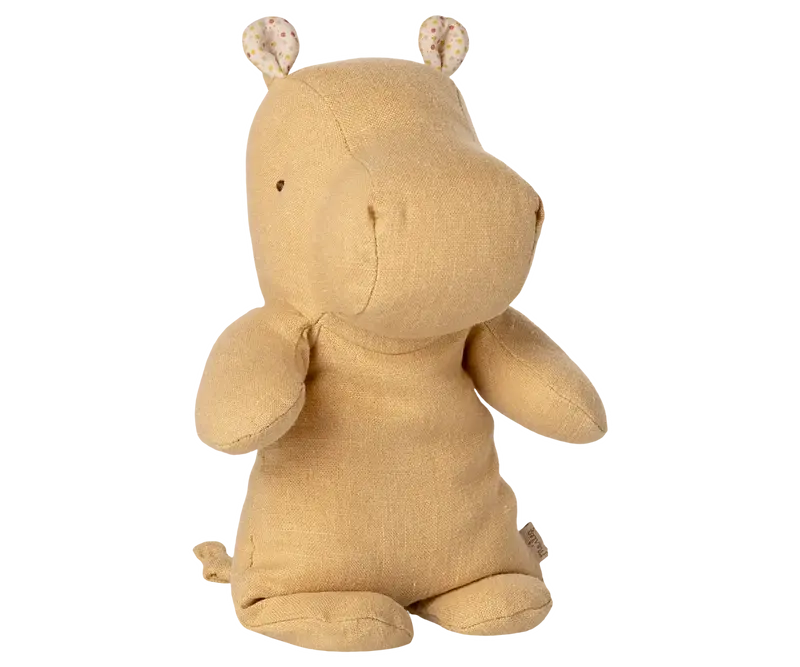 Safari friends hippo Small jaune crème - MAILEG