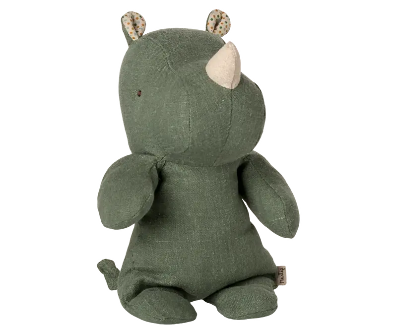 Safari friends rhino Small vert sauge - MAILEG