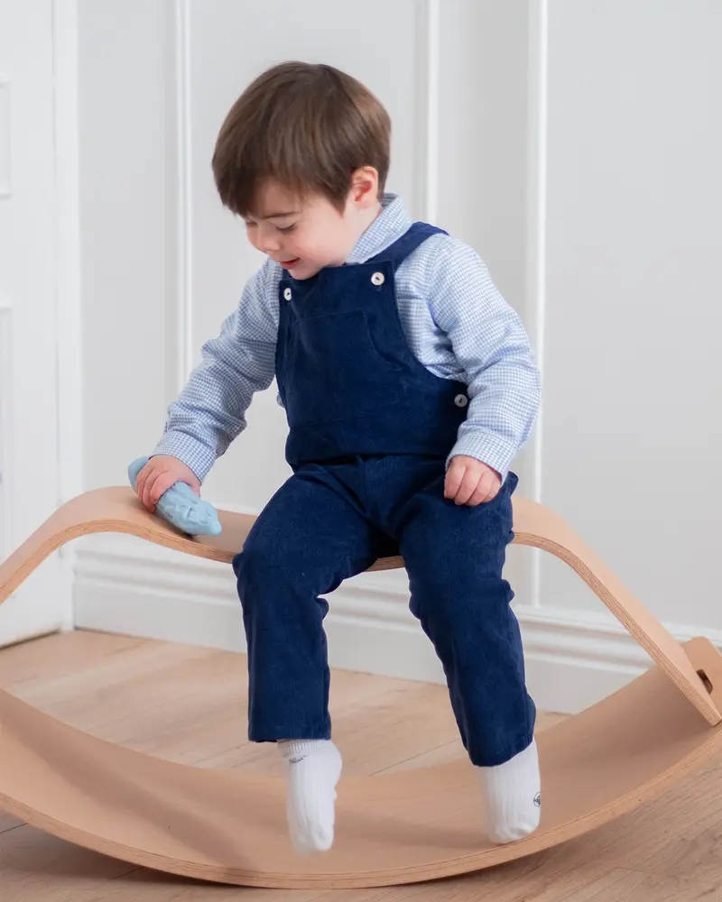 Salopette bébé Octave velours navy