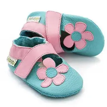 Sandales en cuir souple Liliputi Kalahari Turquoise
