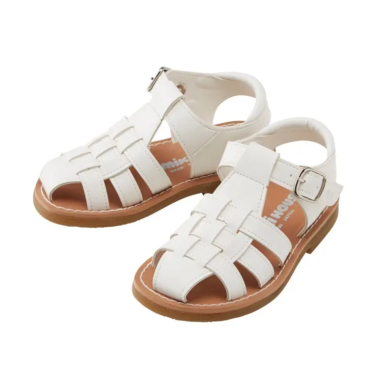 SANDALES FERMÉES BLANCHES ENFANT