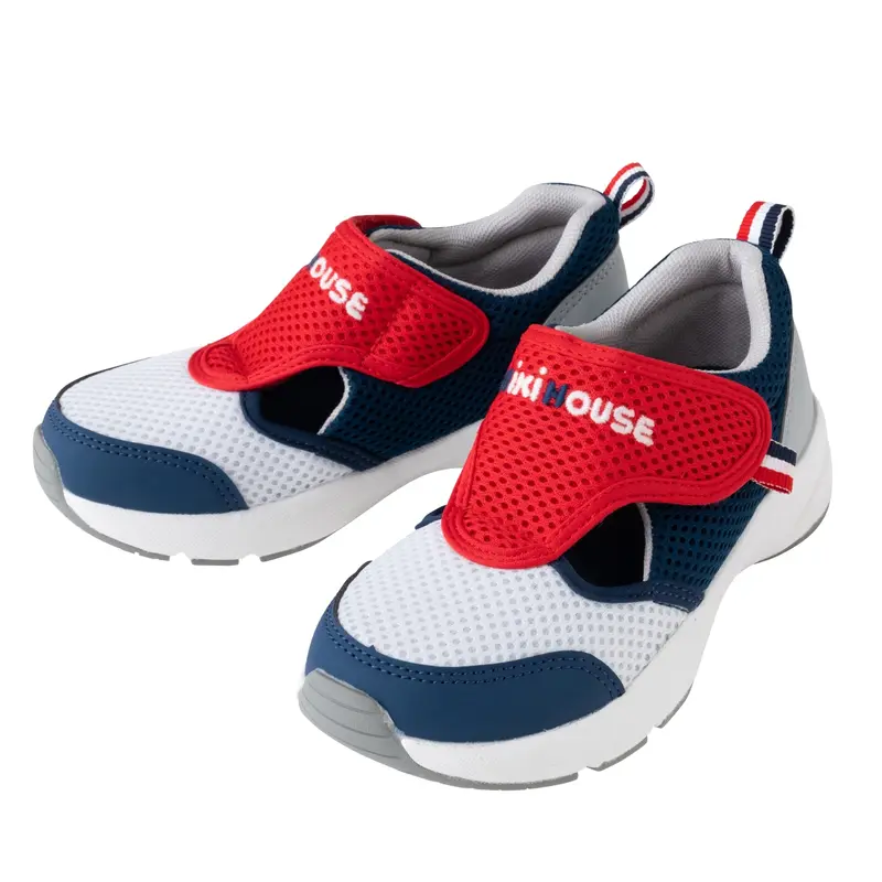 SANDALES ROUGES & BLEUES ENFANT VELCRO