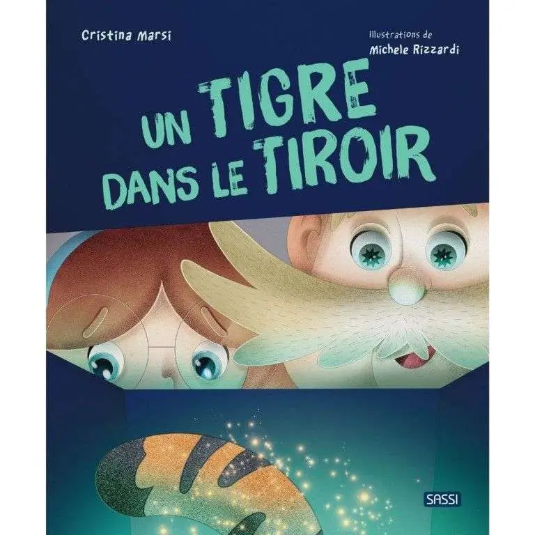 Sassi -un tigre dans le tiroir- album illustré 🧒3 ans+
