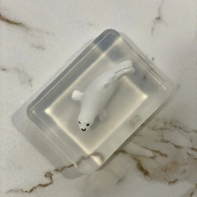 Savon transparent artisanal - Phoque polaire - Ludi Soap