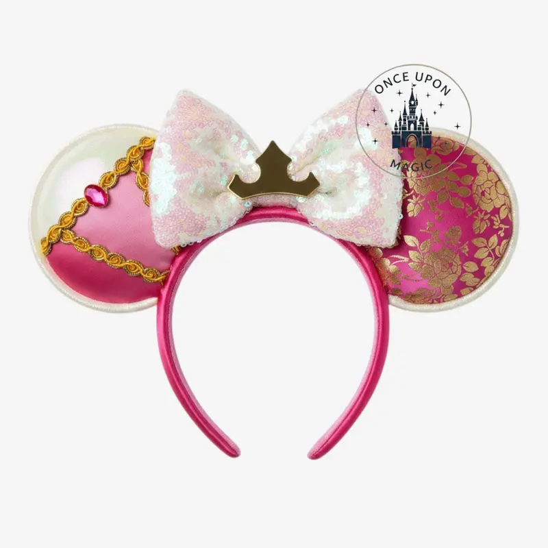 Serre-tête à Oreilles Minnie Rose & Doré — Princesse Disney