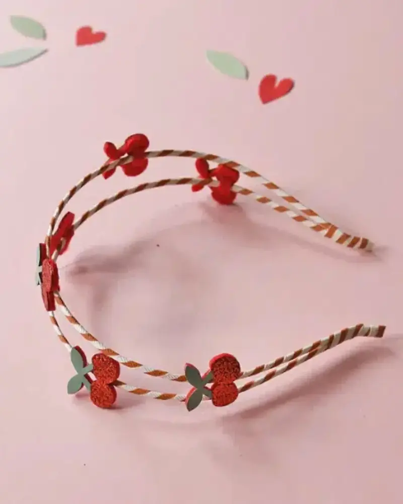 Serre-tête cerise