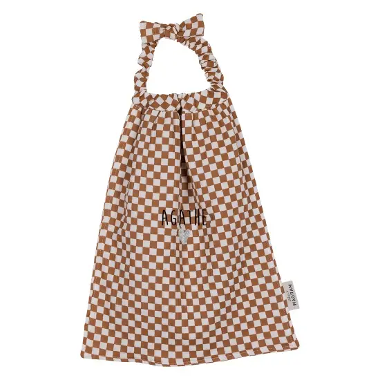 Serviette de cantine en gaze - Damier - Atelier Wagram