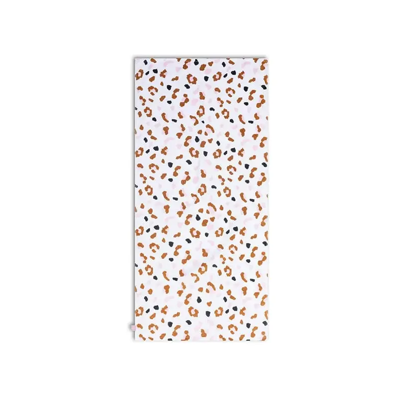 Serviette de Plage Coton Khaki Leopard 135 x 65 cm - SWIM ESSENTIALS