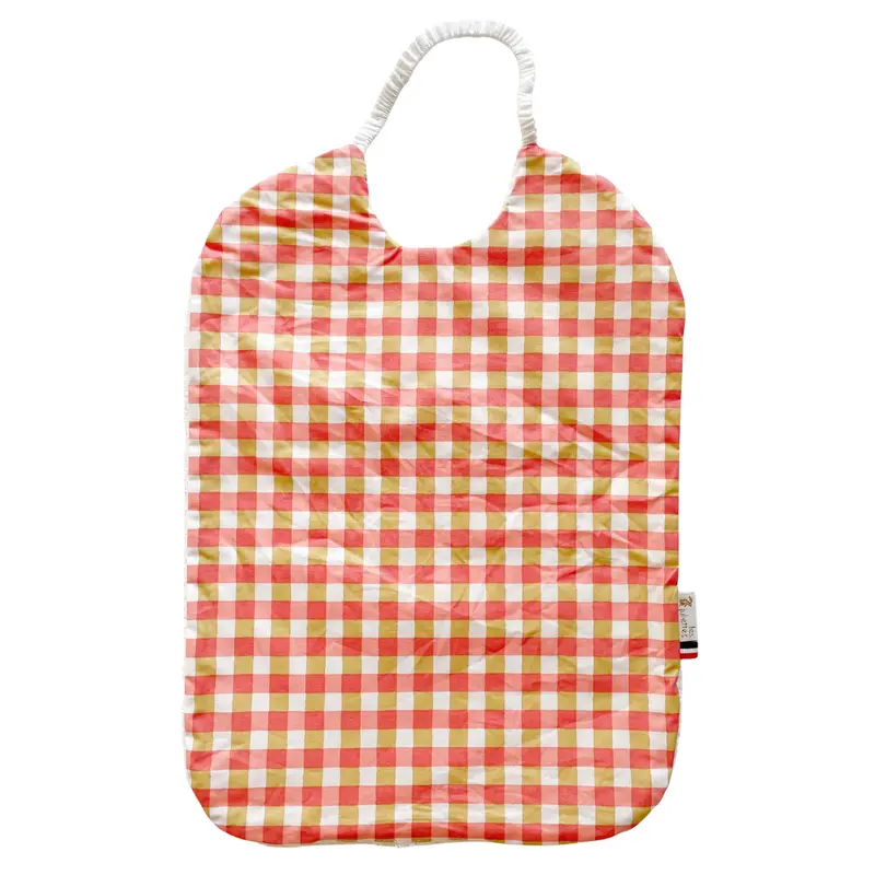 SERVIETTE DE TABLE / CANTINE imperméable - Vichy corail