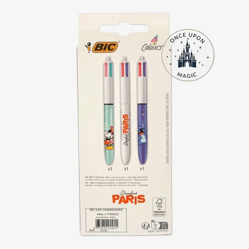 Set 3 Stylos BIC Paris – Disneyland Paris