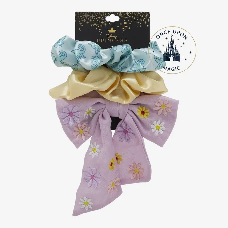 Set Chouchous & Nœud Disney Raiponce Pascal Floral – Import US