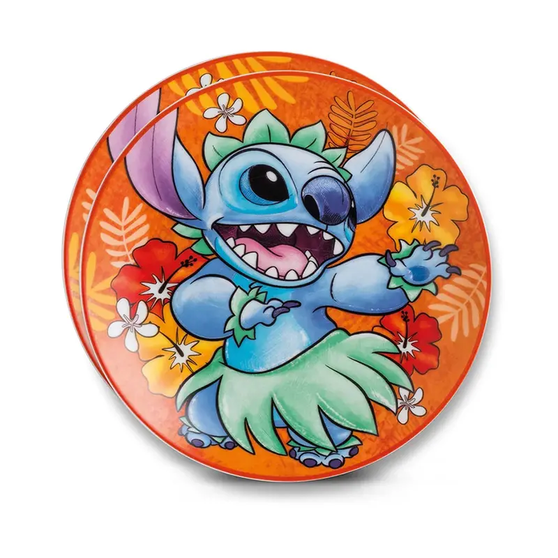 Set d'assiettes à dessert Stitch Orange - Disney Home Egan