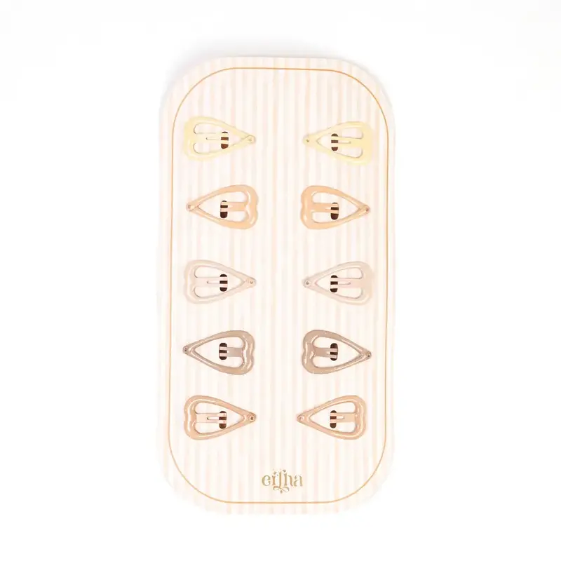 Set de 10 barrettes pailletées - Sweetheart - Mrs. Ertha