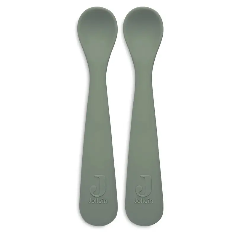 Set de 2 cuillères souples - Ash Green - Jollein