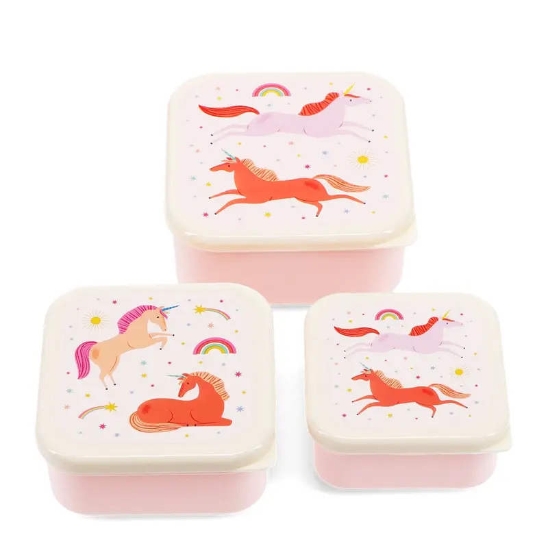 set de 3 boites à goûter licorne- REX London