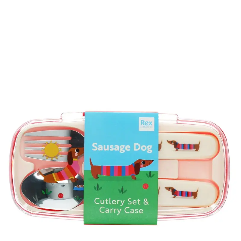 Set de couverts chien sunny sausage - REX London